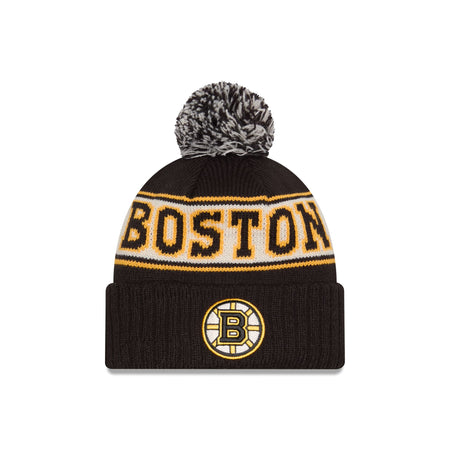 Boston Bruins Retro Pom Knit Hat