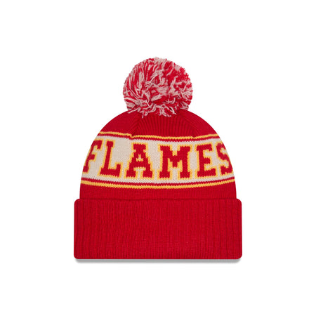 Calgary Flames Retro Pom Knit Hat