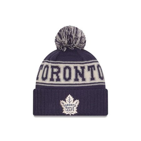 Toronto Maple Leafs Retro Pom Knit Hat