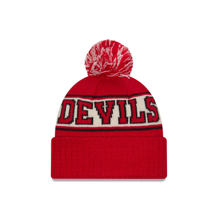 New Jersey Devils Retro Pom Knit Hat