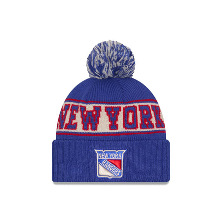 New York Rangers Retro Pom Knit Hat