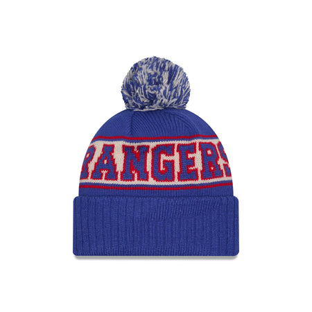 New York Rangers Retro Pom Knit Hat