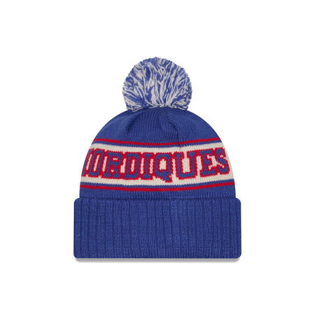 Quebec Nordiques Retro Pom Knit Hat