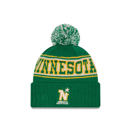 Minnesota North Stars Retro Pom Knit Hat