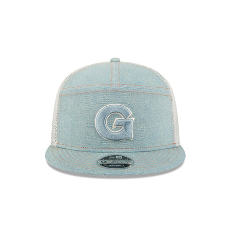 Georgetown Hoyas Denim 9FIFTY Split Panel Trucker Hat