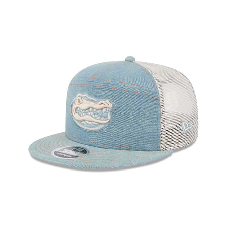 Florida Gators Denim 9FIFTY Split Panel Trucker Hat