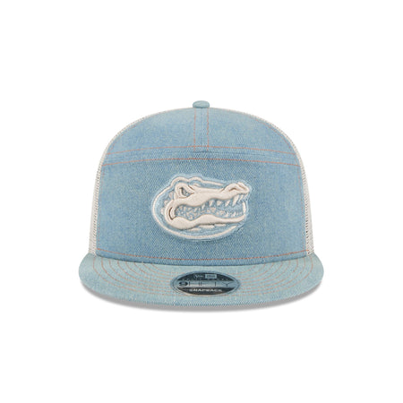 Florida Gators Denim 9FIFTY Split Panel Trucker Hat