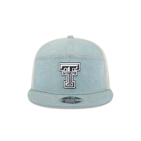 Texas Tech Red Raiders Denim 9FIFTY Split Panel Trucker Hat