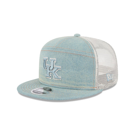 Kentucky Wildcats Denim 9FIFTY Split Panel Trucker Hat