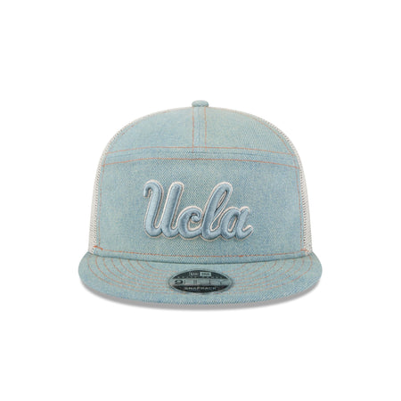 UCLA Bruins Denim 9FIFTY Split Panel Trucker Hat