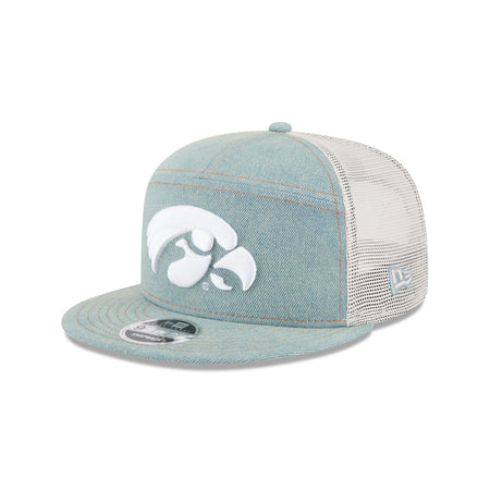 Iowa Hawkeyes Denim 9FIFTY Split Panel Trucker Hat