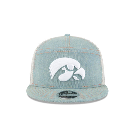 Iowa Hawkeyes Denim 9FIFTY Split Panel Trucker Hat