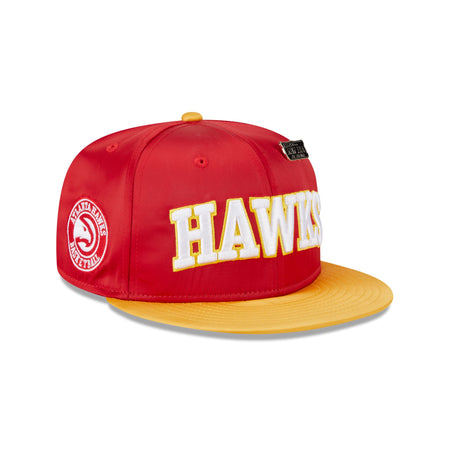 Atlanta Hawks Satin Pin 9FIFTY Snapback Hat