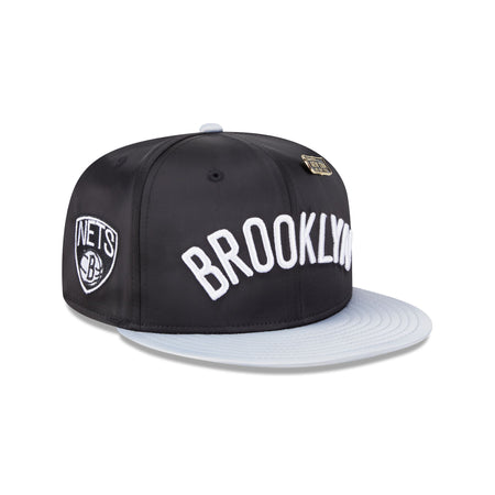 Brooklyn Nets Satin Pin 9FIFTY Snapback Hat