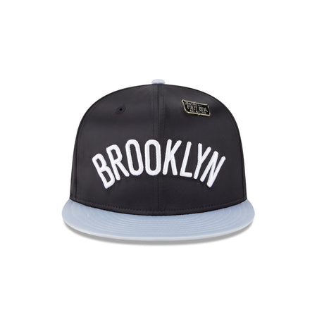 Brooklyn Nets Satin Pin 9FIFTY Snapback Hat