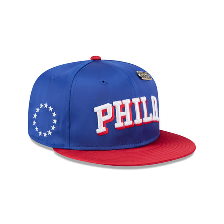 Philadelphia 76ers Satin Pin 9FIFTY Snapback Hat