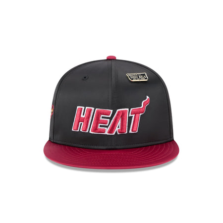 Miami Heat Satin Pin 9FIFTY Snapback Hat