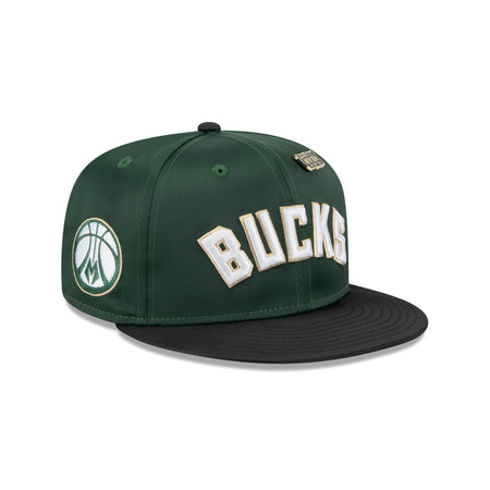 Milwaukee Bucks Satin Pin 9FIFTY Snapback Hat