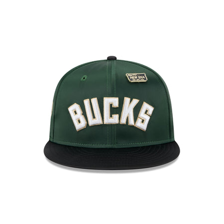 Milwaukee Bucks Satin Pin 9FIFTY Snapback Hat