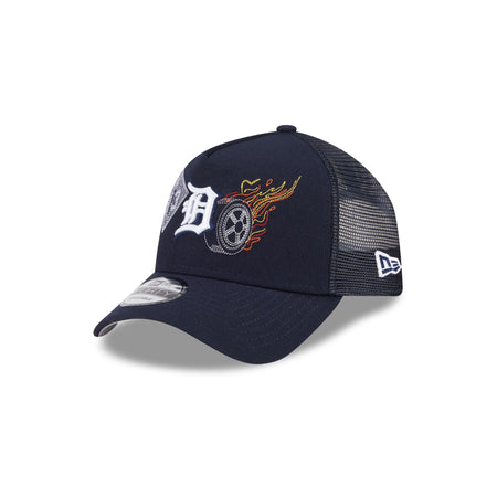 Detroit Tigers State Stitch 9FORTY A-Frame Trucker Hat