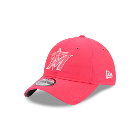 Miami Marlins Everyday Nylon Pink 9TWENTY Adjustable Hat