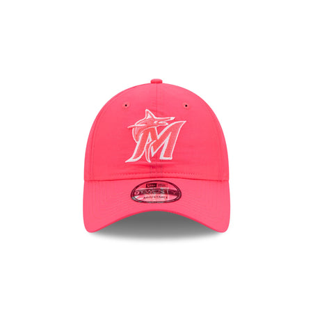 Miami Marlins Everyday Nylon Pink 9TWENTY Adjustable Hat