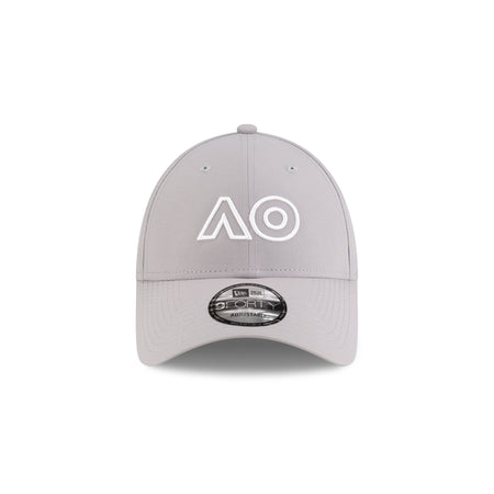 2025 Australian Open Core Outline Gray 9FORTY Adjustable Hat