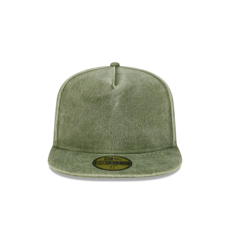 New Era Cap Rifle Green Acid Wash 59FIFTY A-Frame Fitted Hat