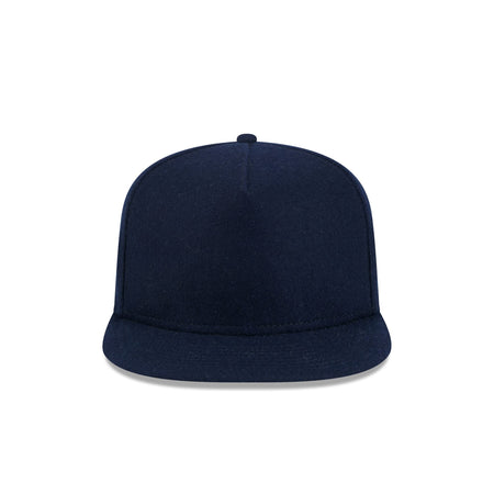 New Era Cap Navy Melton Wool 59FIFTY A-Frame Fitted Hat