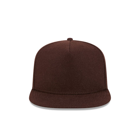 New Era Cap Walnut Melton Wool 59FIFTY A-Frame Fitted Hat