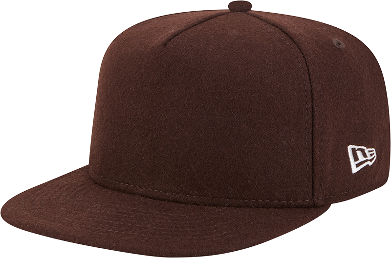 New Era Cap Walnut Melton Wool 59FIFTY A-Frame Fitted Hat