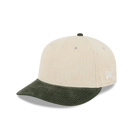 New Era Cap New Olive Corduroy Visor Low Profile 59FIFTY Fitted Hat