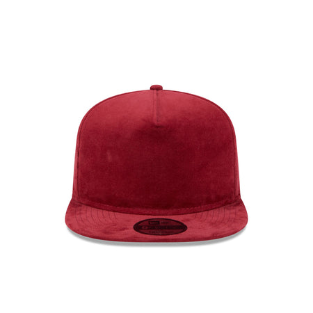 New Era Cap Dark Red Velvet 9FIFTY A-Frame Snapback Hat