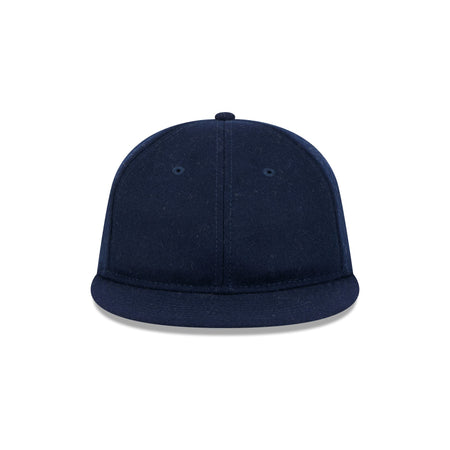 New Era Cap Navy Melton Wool Retro Crown 9FIFTY Adjustable Hat