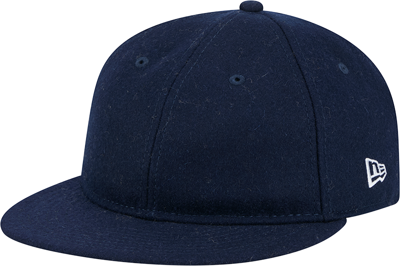 New Era Cap Navy Melton Wool Retro Crown 9FIFTY Adjustable Hat