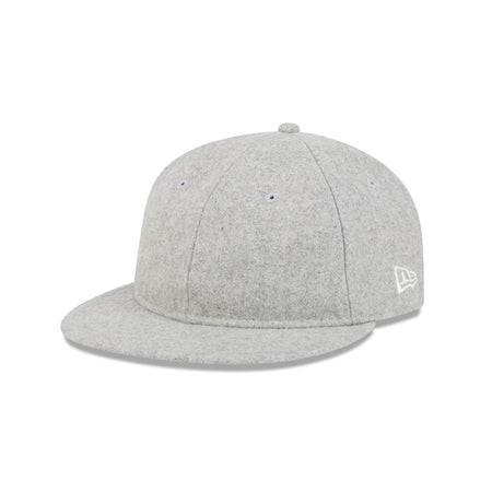 New Era Cap Heather Gray Melton Wool Retro Crown 9FIFTY Adjustable Hat