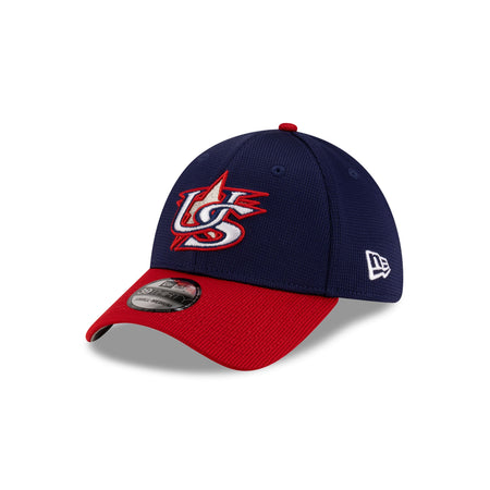 USA Baseball 2025 Batting Practice 39THIRTY Stretch Fit Hat