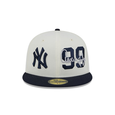 New York Yankees Aaron Judge Chrome White 59FIFTY Fitted Hat