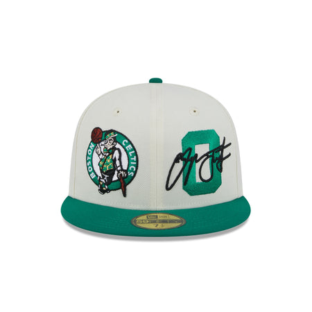 Boston Celtics Jayson Tatum Chrome White 59FIFTY Fitted Hat