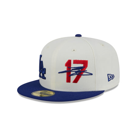 Los Angeles Dodgers Shohei Ohtani Chrome White 59FIFTY Fitted Hat