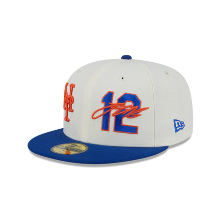 New York Mets Francisco Lindor Chrome White 59FIFTY Fitted Hat