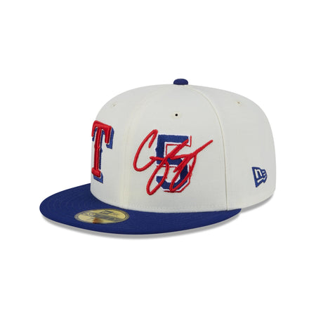 Texas Rangers Corey Seager Chrome White 59FIFTY Fitted Hat