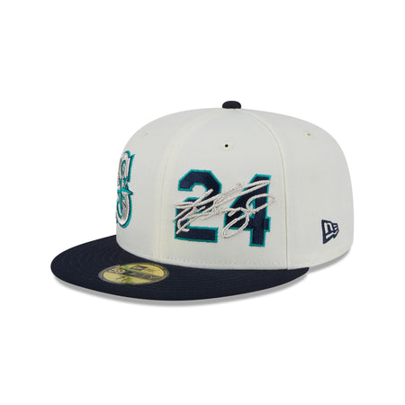 Seattle Mariners Ken Griffey Jr. Chrome White 59FIFTY Fitted Hat