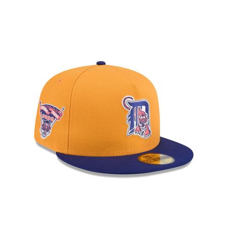 Detroit Tigers Gold 59FIFTY A-Frame Fitted Hat