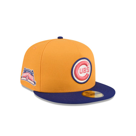 Chicago Cubs Gold 59FIFTY A-Frame Fitted Hat