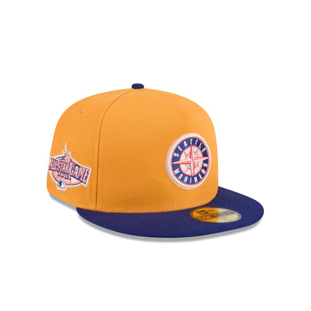 Seattle Mariners Gold 59FIFTY A-Frame Fitted Hat