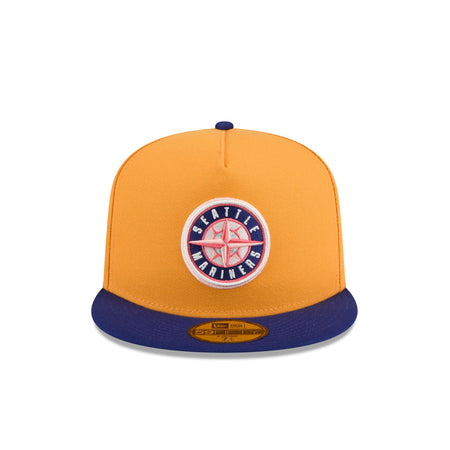 Seattle Mariners Gold 59FIFTY A-Frame Fitted Hat