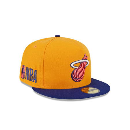 Miami Heat Gold 59FIFTY A-Frame Fitted Hat