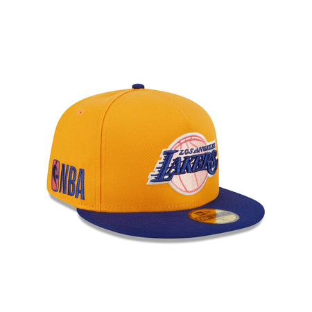 Los Angeles Lakers Gold 59FIFTY A-Frame Fitted Hat