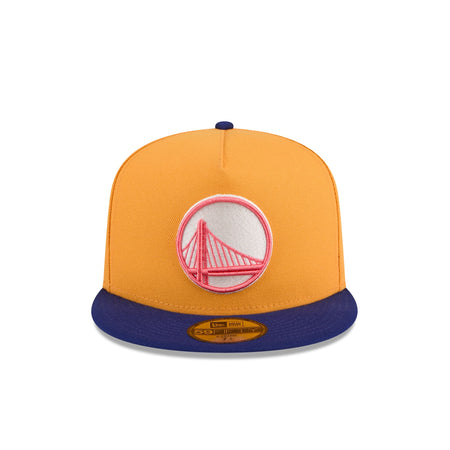 Golden State Warriors Gold 59FIFTY A-Frame Fitted Hat